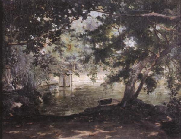 unknow artist A remembrance of the Villa Borghese, china oil painting image